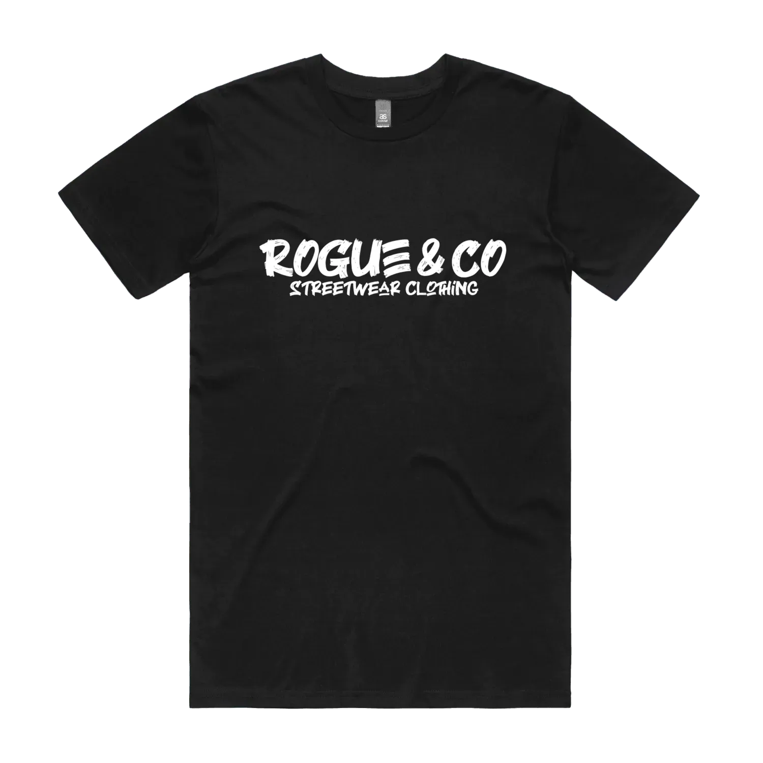 Black front flat lay