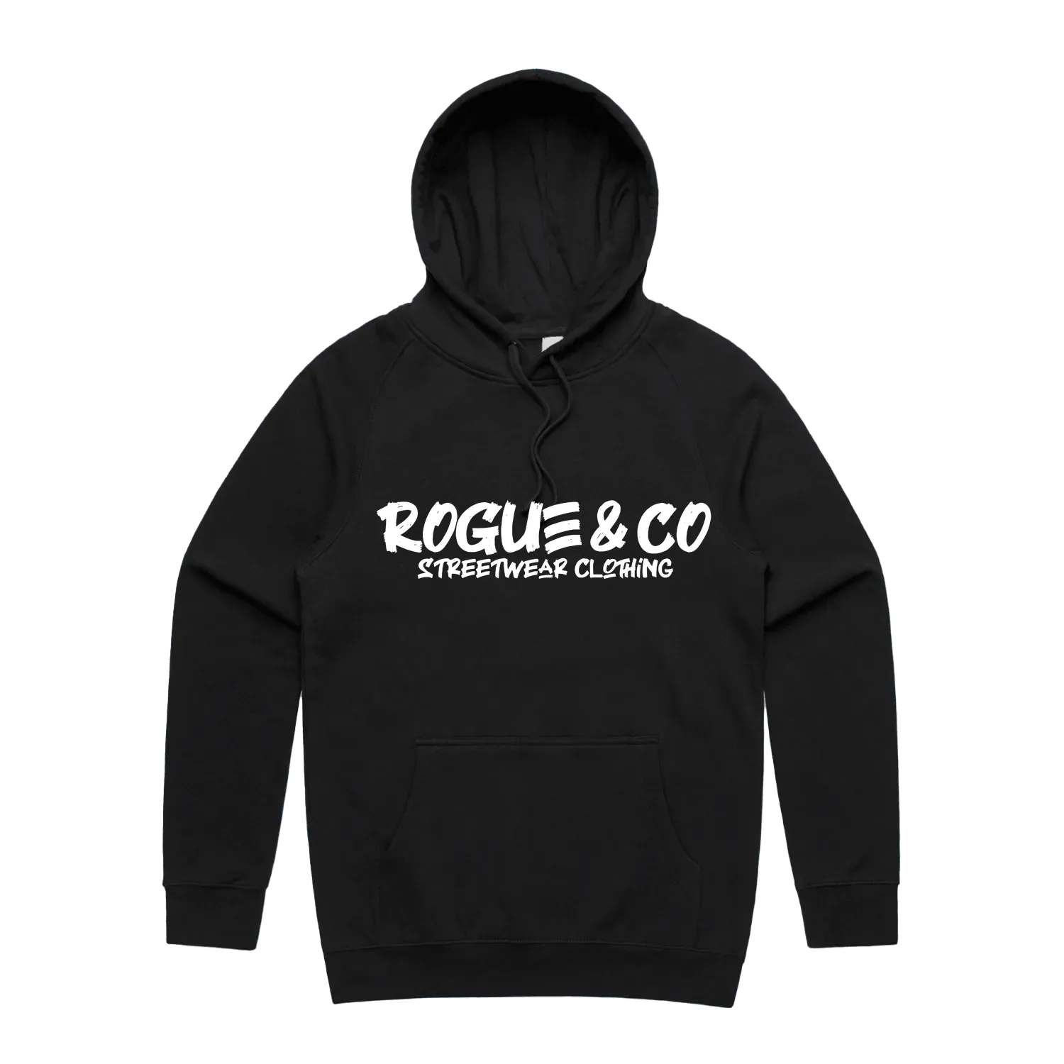 Black front flat lay